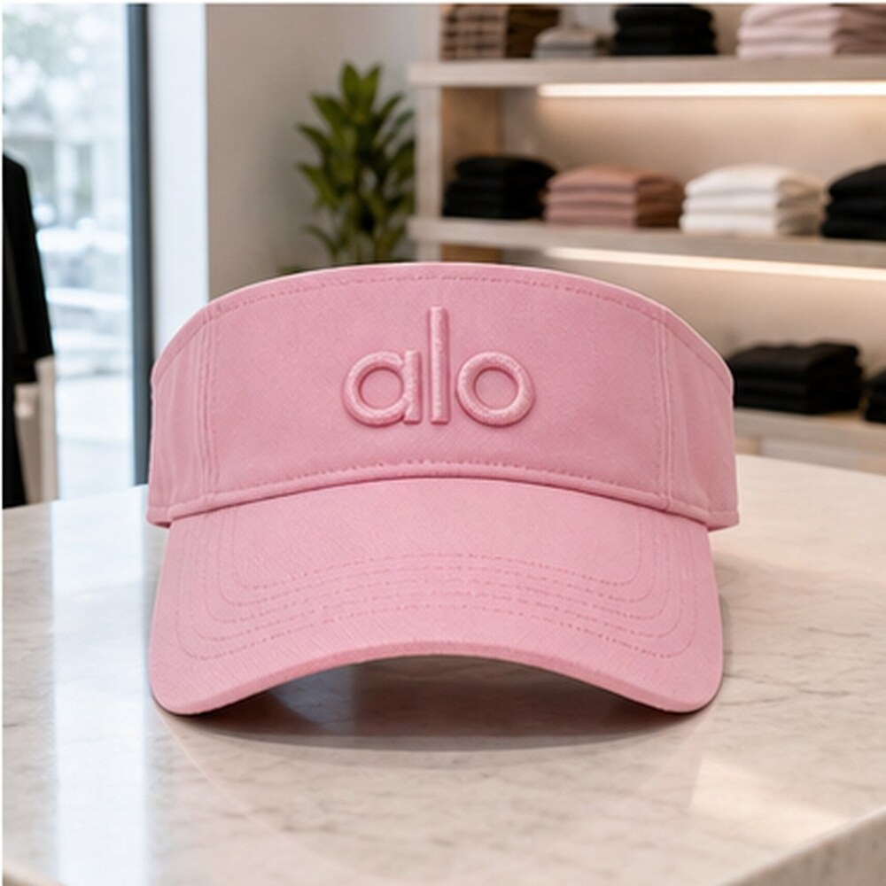 ALO Yoga Pink Tennis Open Top Visor Hat NWT